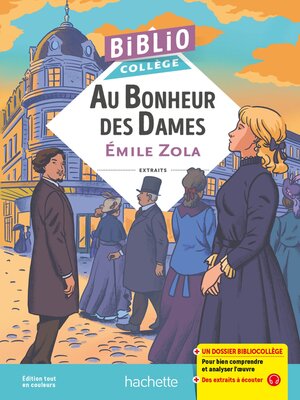 cover image of Au bonheur des dames, Zola